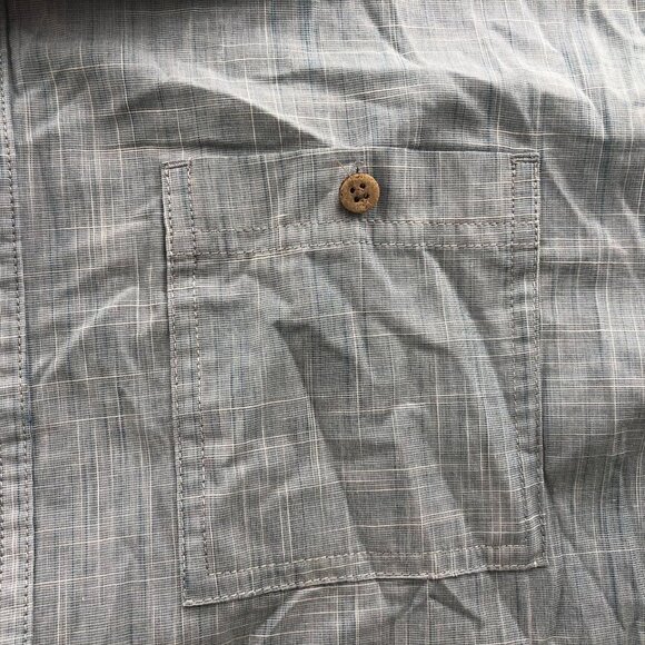 Kühl Men Shirt Size XXL Short Sleeve Button Up Blue Classic Casual Travel Pocket - Picture 8 of 13